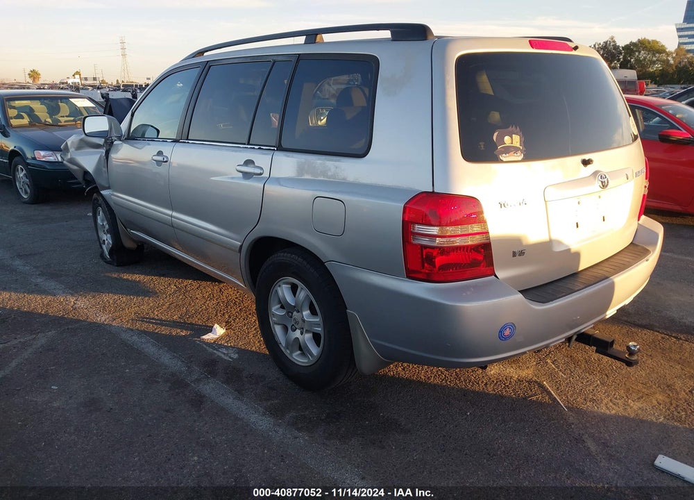 2002 TOYOTA HIGHLANDER V6 VIN: JTEGF21A320066220