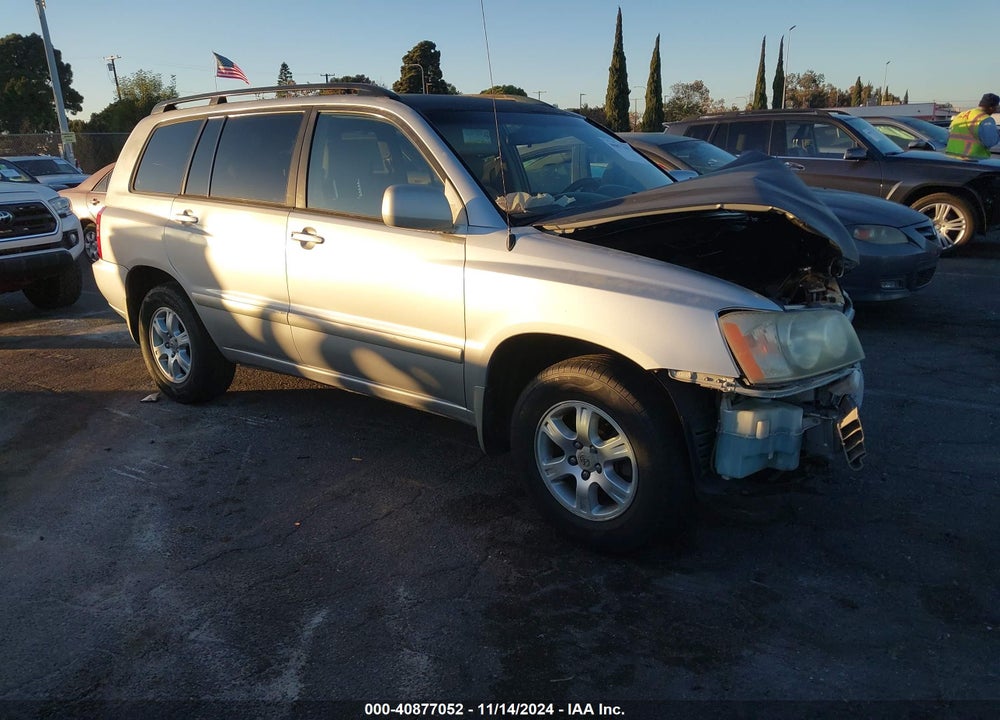 2002 TOYOTA HIGHLANDER V6 VIN: JTEGF21A320066220