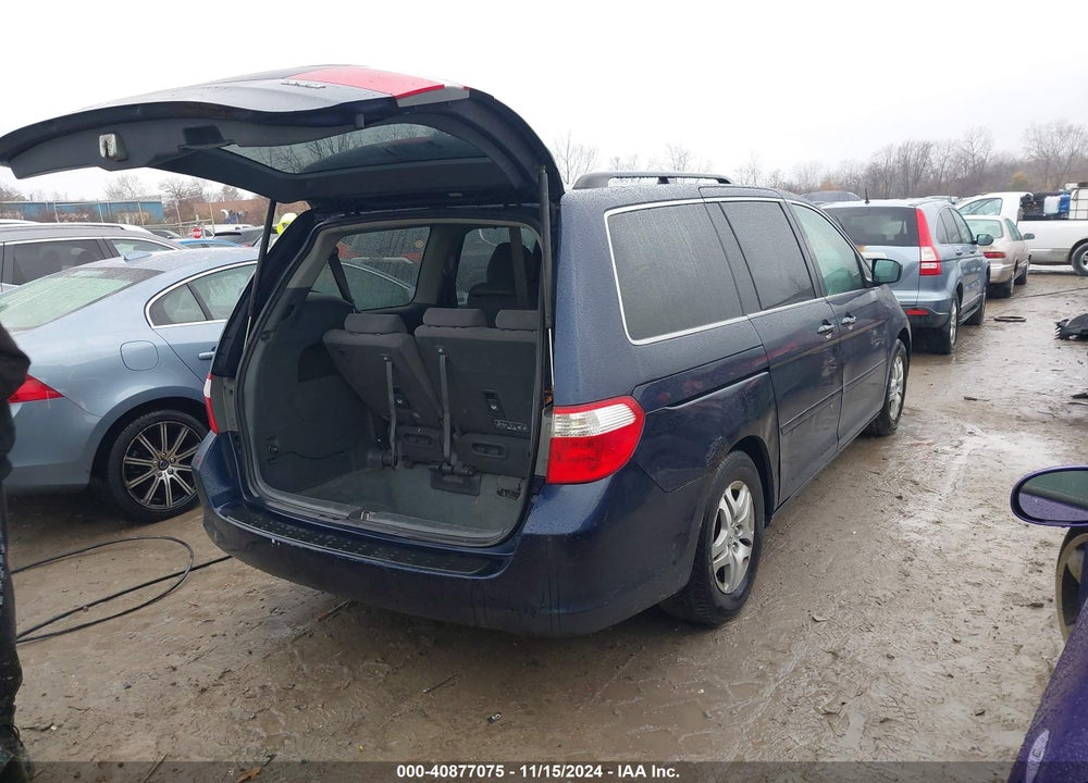 2007 HONDA ODYSSEY EX VIN: 5FNRL38407B055390