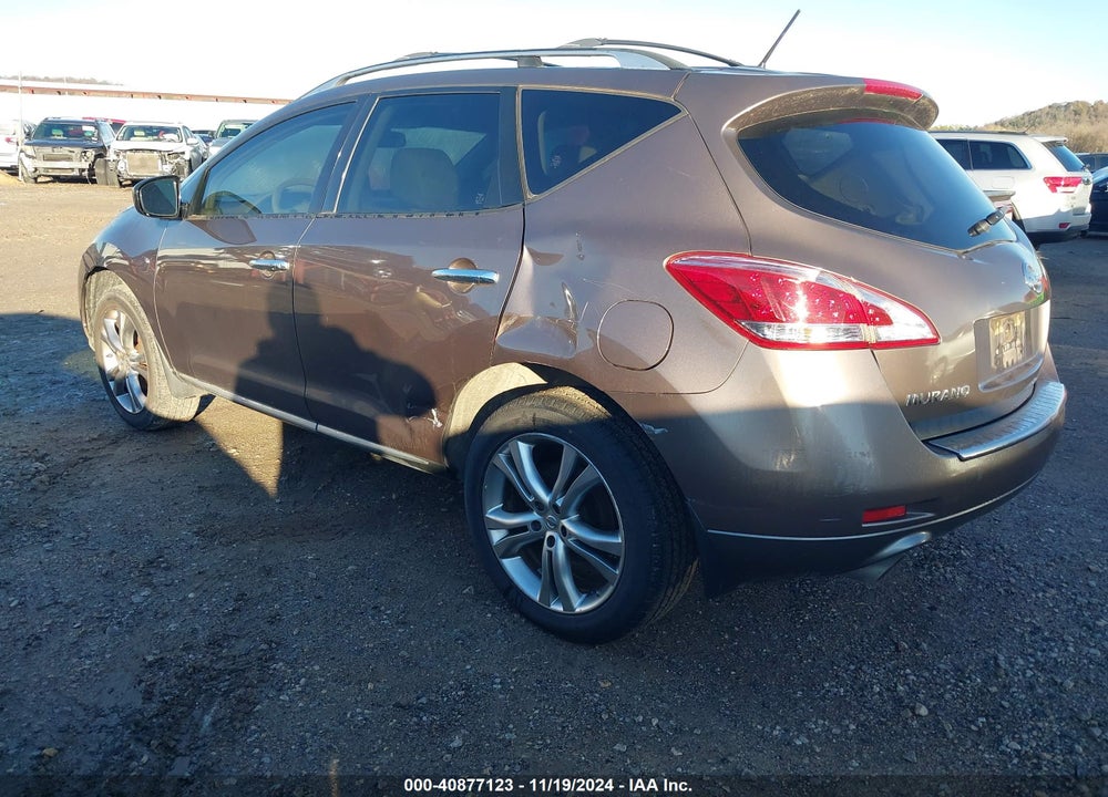 2012 NISSAN MURANO LE VIN: JN8AZ1MUXCW106250