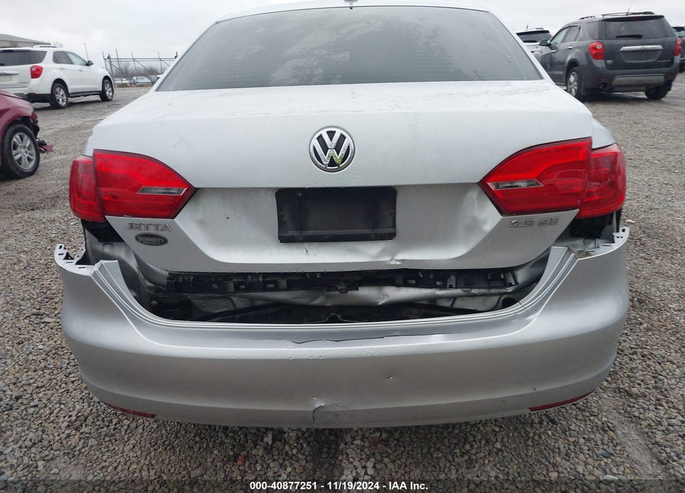 2012 VOLKSWAGEN JETTA 2.5L SE VIN: 3VWDP7AJXCM304156