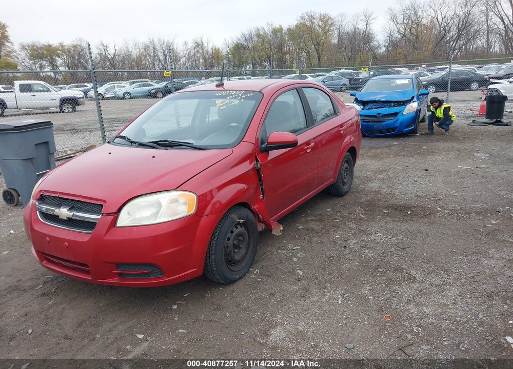 2009 CHEVROLET AVEO LT VIN: KL1TD56E69B342126