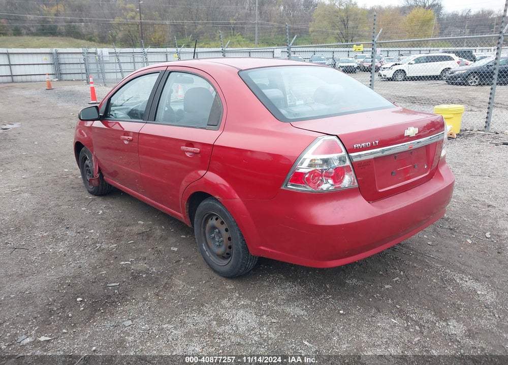 2009 CHEVROLET AVEO LT VIN: KL1TD56E69B342126