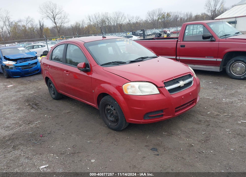 2009 CHEVROLET AVEO LT VIN: KL1TD56E69B342126