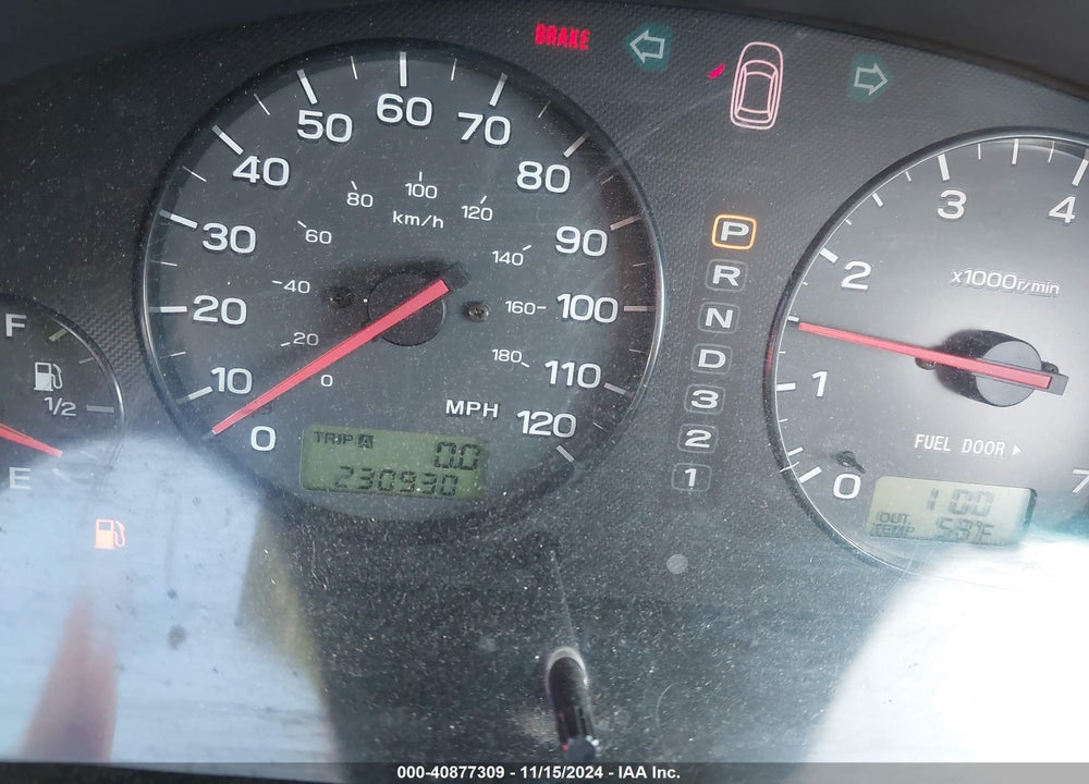 2001 SUBARU OUTBACK VIN: 4S3BH665917652759