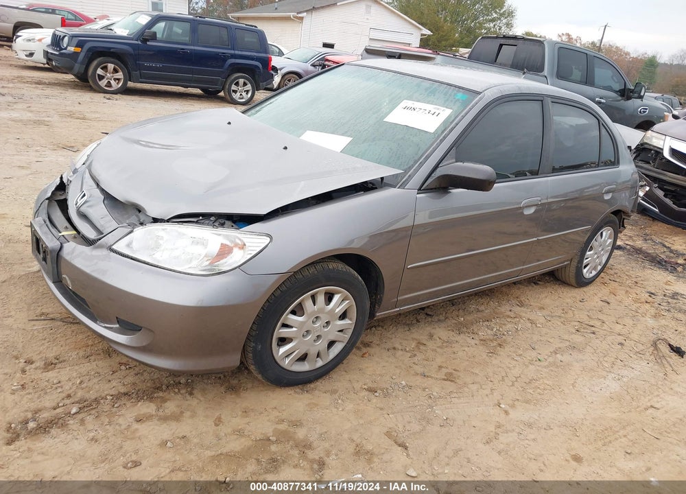 2005 HONDA CIVIC LX VIN: 2HGES16515H566360