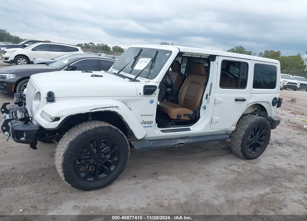 2021 JEEP WRANGLER 4XE UNLIMITED SAHARA 4X4 VIN: 1C4JJXP6XMW734975