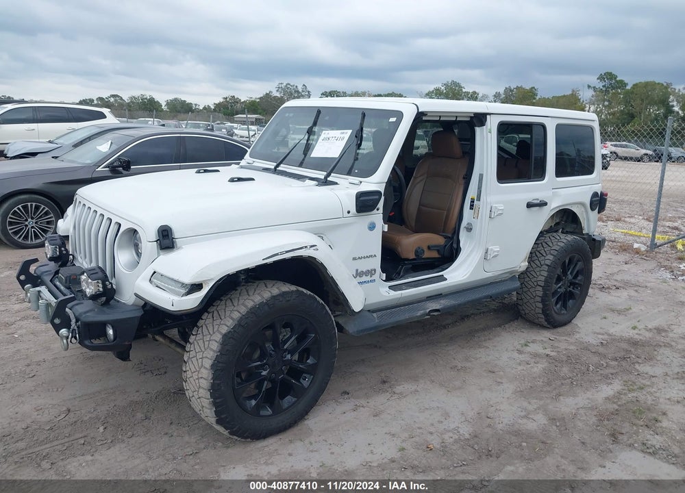 2021 JEEP WRANGLER 4XE UNLIMITED SAHARA 4X4 VIN: 1C4JJXP6XMW734975