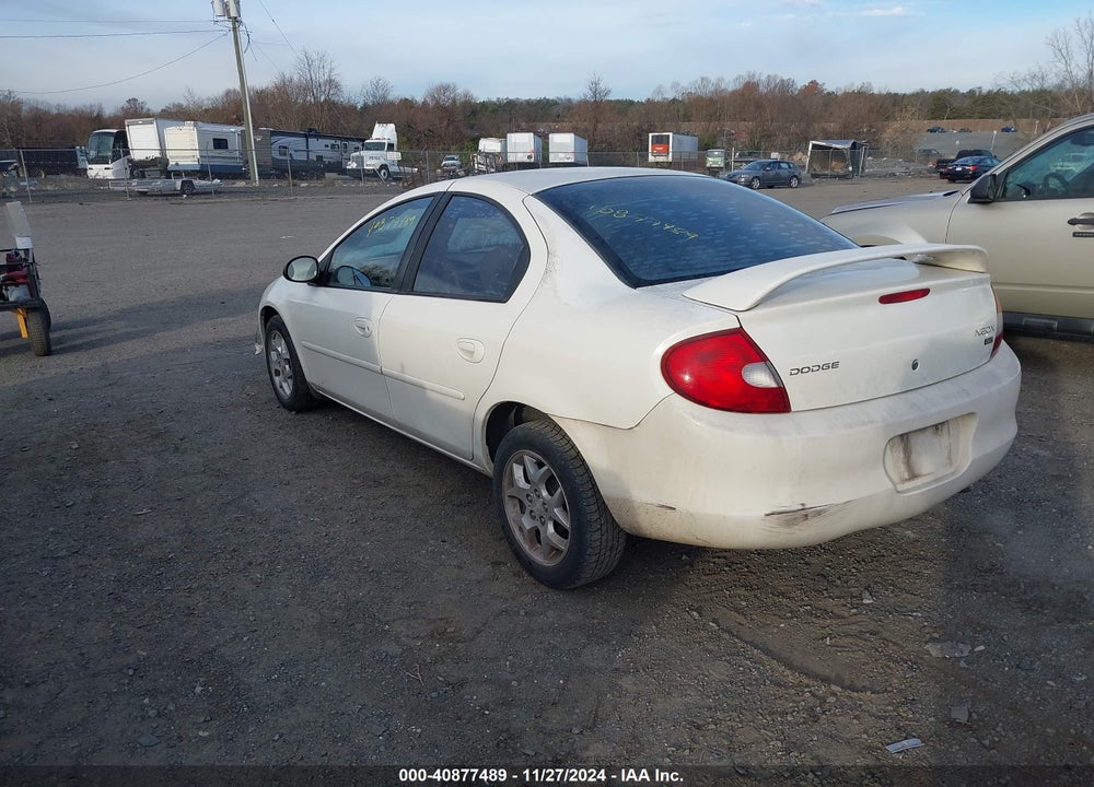 2002 DODGE NEON SXT VIN: 1B3ES56C22D623325