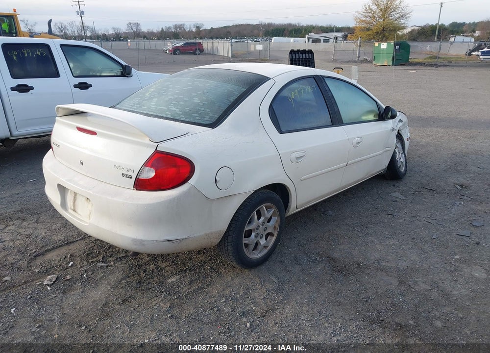 2002 DODGE NEON SXT VIN: 1B3ES56C22D623325