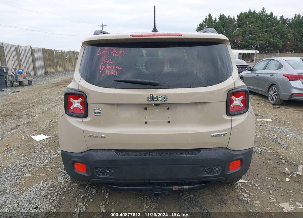 2015 JEEP RENEGADE LATITUDE VIN: ZACCJBBT4FPC05157