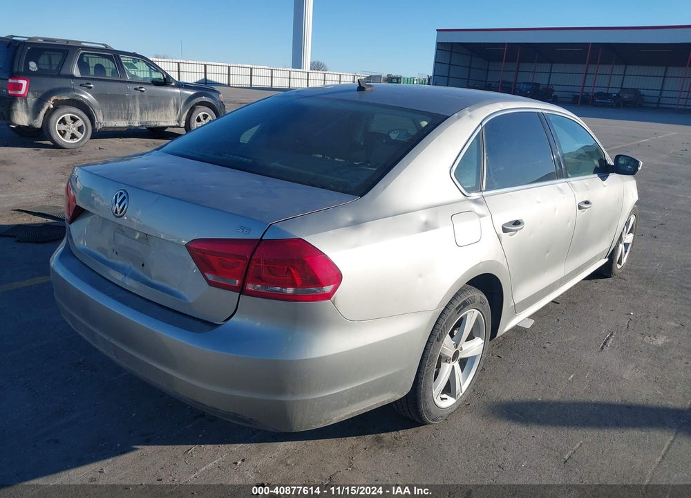 2013 VOLKSWAGEN PASSAT SE W/SUNROOF VIN: 1VWBP7A36DC009423