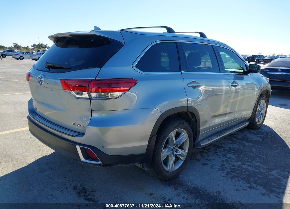2019 TOYOTA HIGHLANDER LIMITED VIN: 5TDYZRFH1KS311527