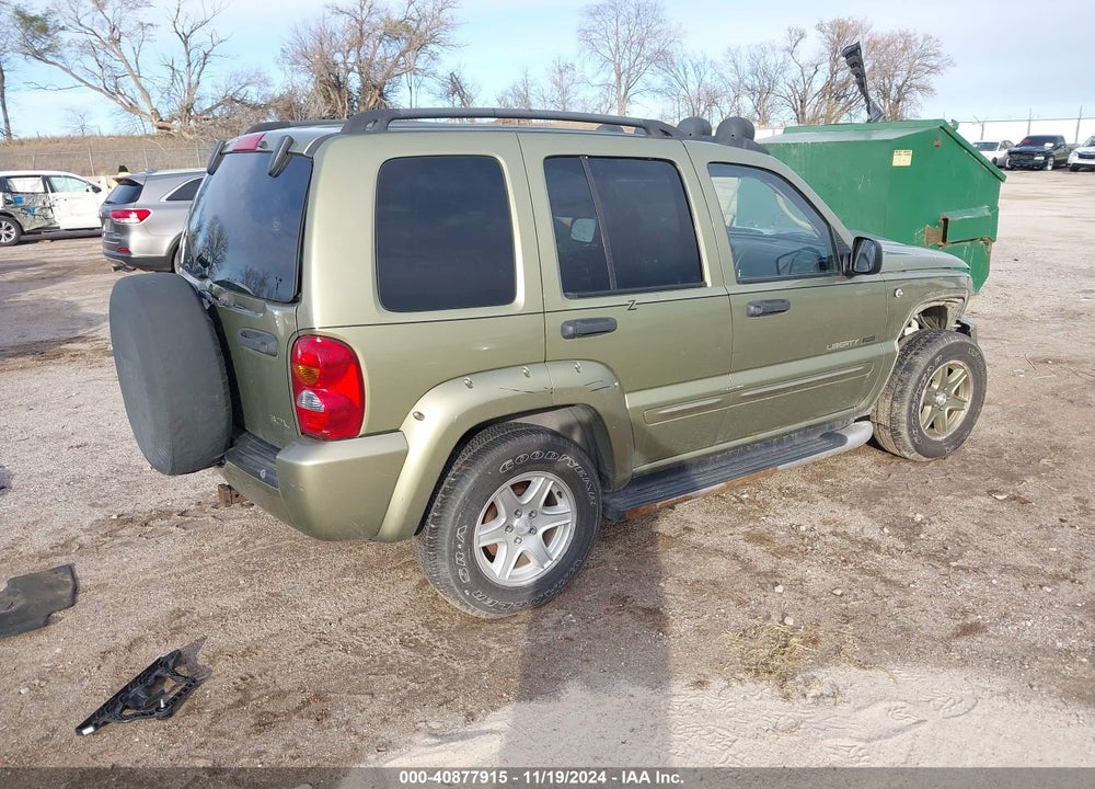 2002 JEEP LIBERTY RENEGADE VIN: 1J4GL38K12W347991