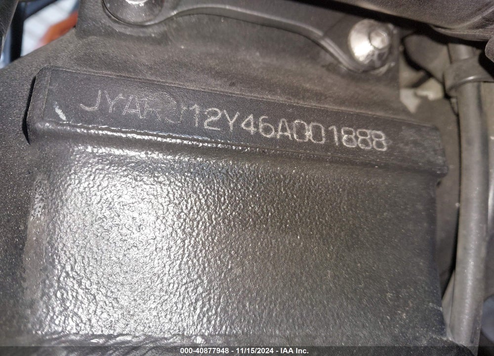 2006 YAMAHA YZFR6 C VIN: JYARJ12Y46A001888
