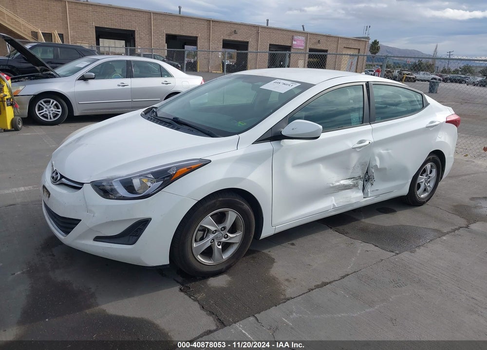 2014 HYUNDAI ELANTRA SE VIN: 5NPDH4AE7EH524686