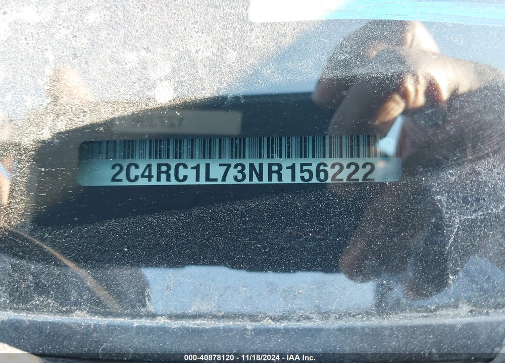 2022 CHRYSLER PACIFICA HYBRID TOURING L VIN: 2C4RC1L73NR156222