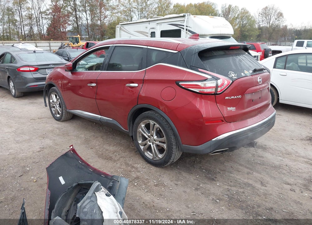 2018 NISSAN MURANO PLATINUM VIN: 5N1AZ2MH2JN198957