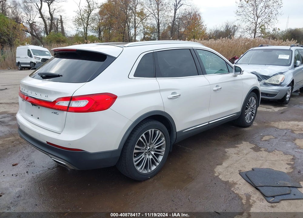 2016 LINCOLN MKX RESERVE VIN: 2LMTJ8LR2GBL54341