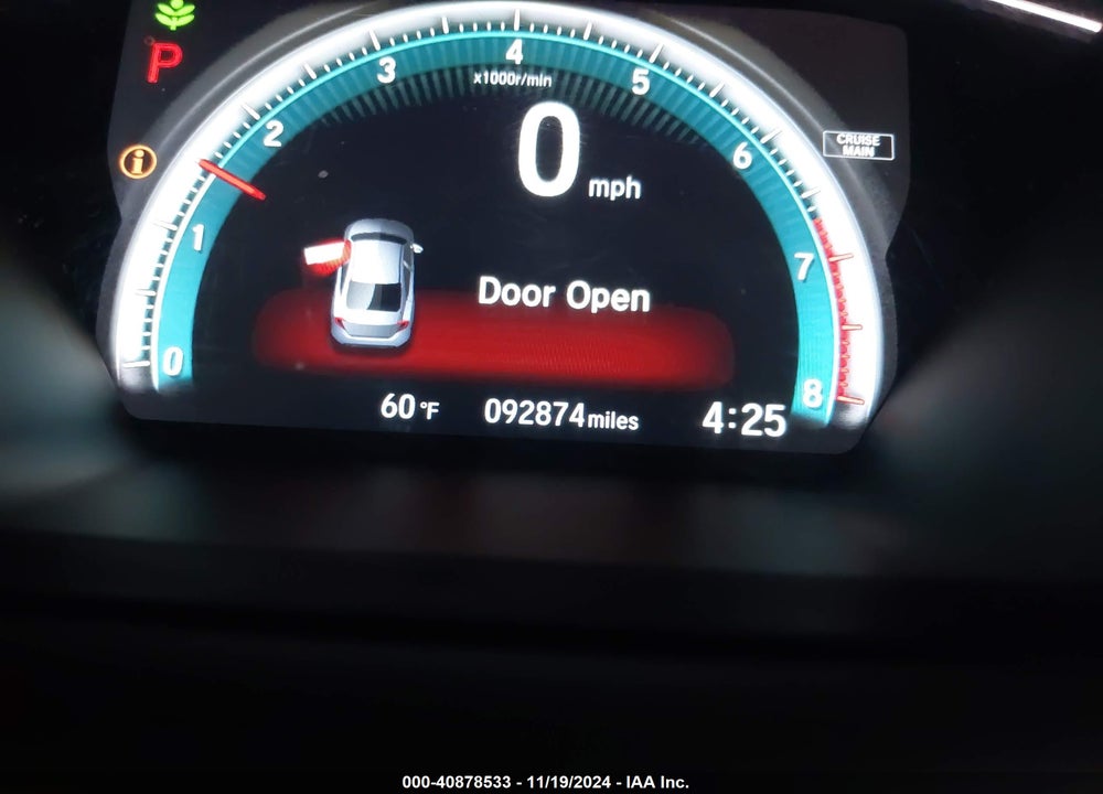 2018 HONDA CIVIC EX VIN: 2HGFC2F77JH512399