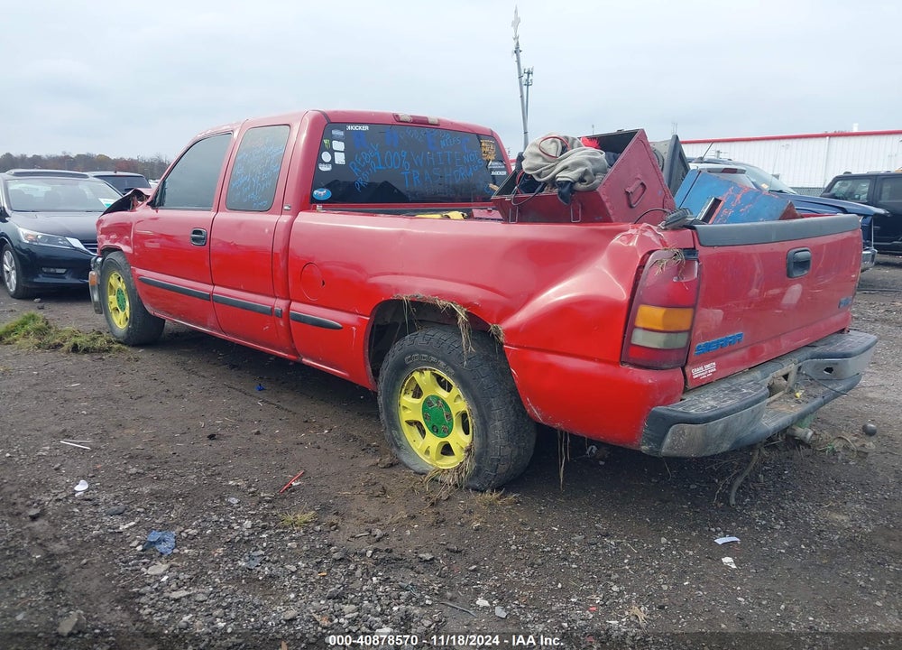 2002 GMC SIERRA 1500 SL VIN: 2GTEC19V921117391