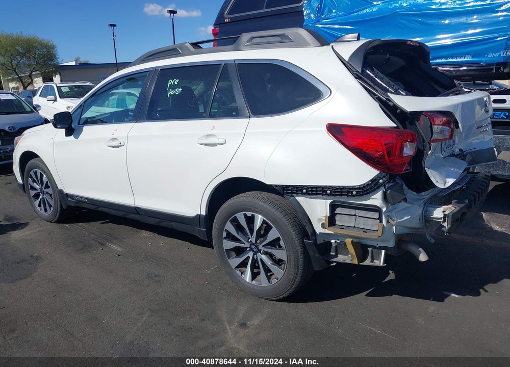 2016 SUBARU OUTBACK 3.6R LIMITED VIN: 4S4BSENC4G3272137