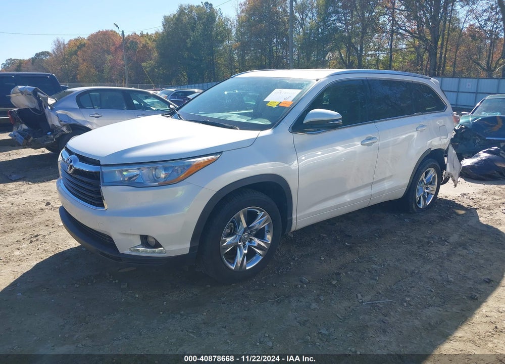 2014 TOYOTA HIGHLANDER LIMITED V6 VIN: 5TDYKRFH0ES034684