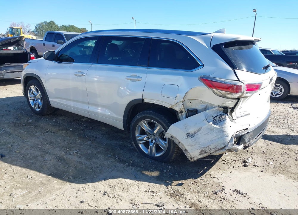 2014 TOYOTA HIGHLANDER LIMITED V6 VIN: 5TDYKRFH0ES034684
