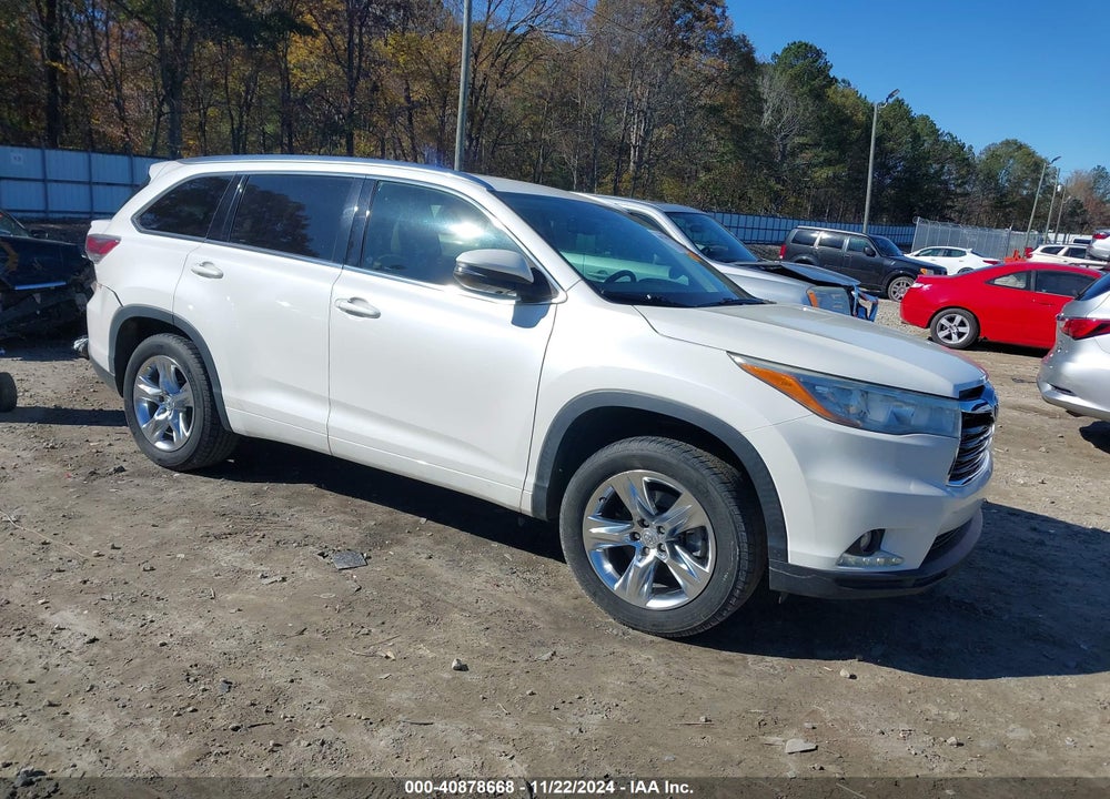 2014 TOYOTA HIGHLANDER LIMITED V6 VIN: 5TDYKRFH0ES034684