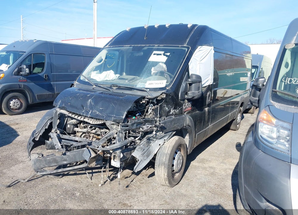2020 RAM PROMASTER 3500 CARGO VAN HIGH ROOF 159 WB EXT VIN: 3C6URVJG0LE138589