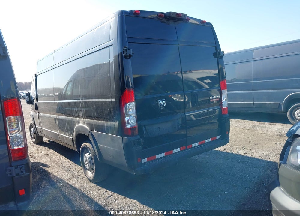 2020 RAM PROMASTER 3500 CARGO VAN HIGH ROOF 159 WB EXT VIN: 3C6URVJG0LE138589