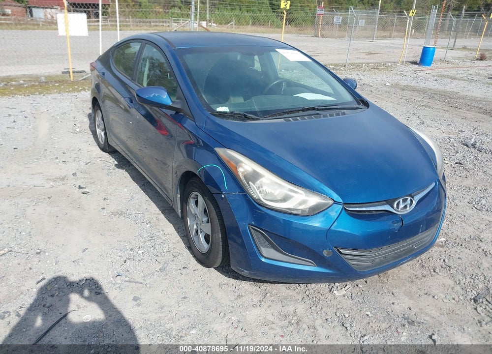 2014 HYUNDAI ELANTRA SE VIN: KMHDH4AE5EU084954