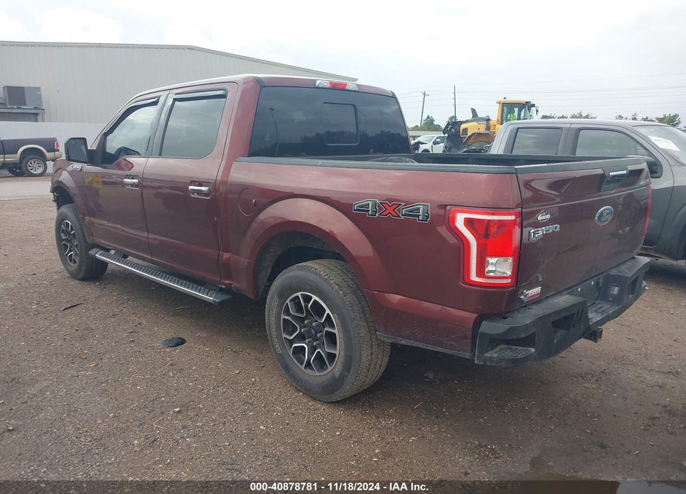 2017 FORD F-150 XLT VIN: 1FTEW1EFXHFA09644
