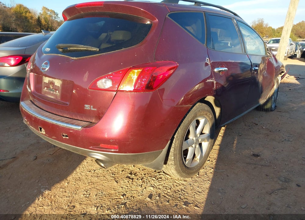 2010 NISSAN MURANO SL VIN: JN8AZ1MU0AW010866