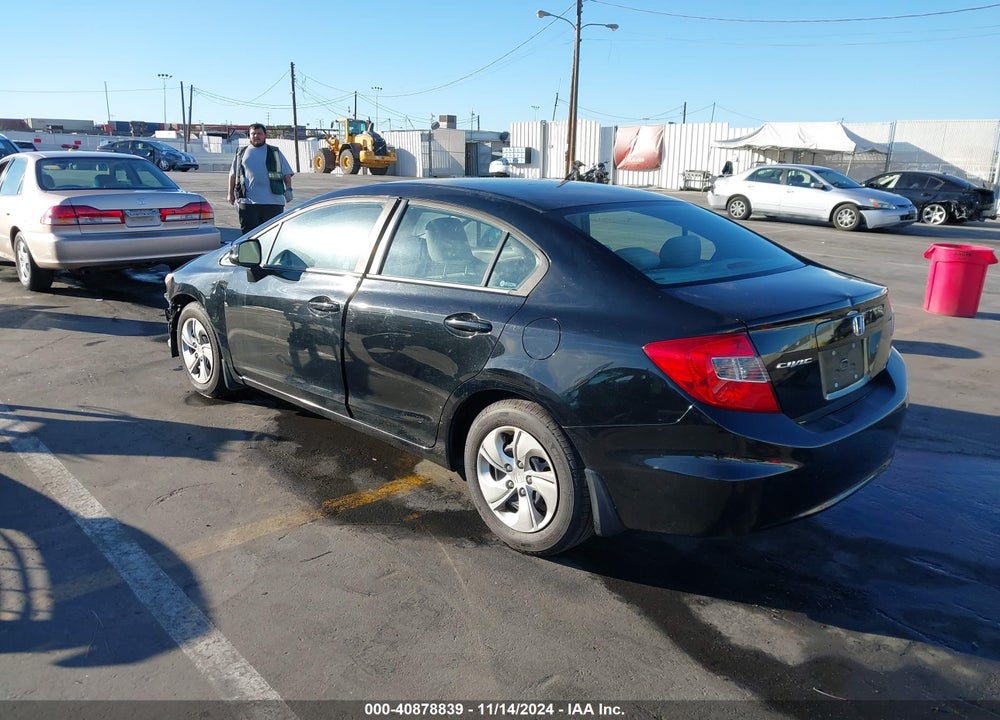 2012 HONDA CIVIC LX VIN: 19XFB2F58CE347137