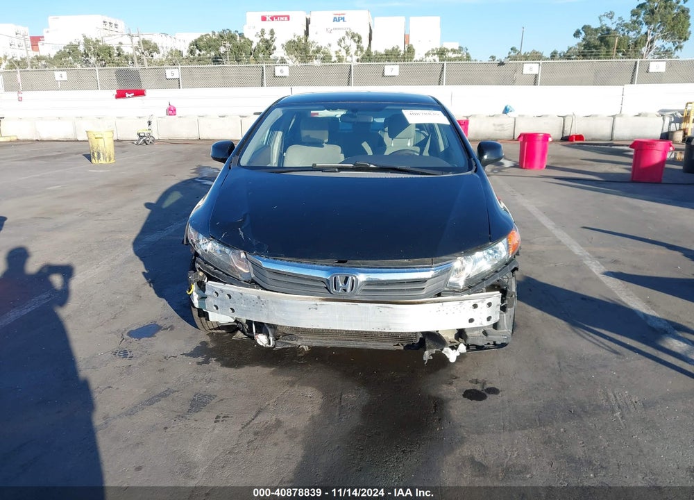 2012 HONDA CIVIC LX VIN: 19XFB2F58CE347137