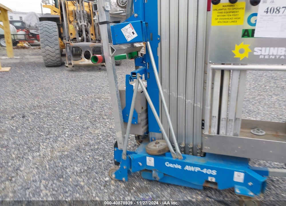 2020 GENIE AWP-40S AERIAL WORK PLATFORM VIN: AWPP100342