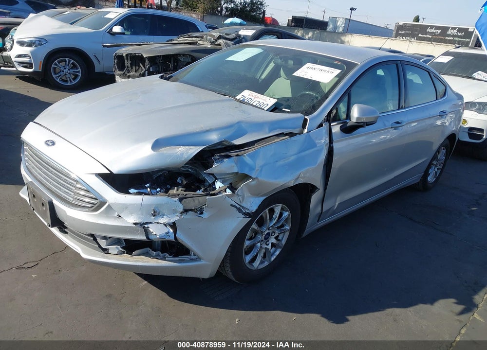 2017 FORD FUSION S VIN: 3FA6P0G73HR187308