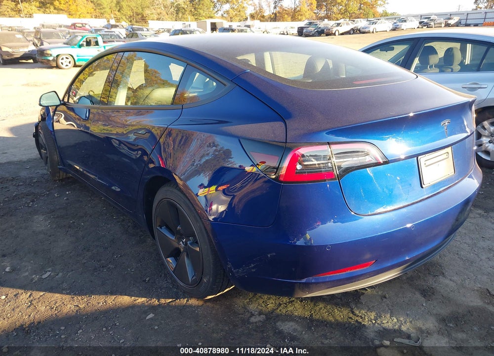 2021 TESLA MODEL 3 STANDARD RANGE PLUS REAR-WHEEL DRIVE VIN: 5YJ3E1EA6MF992111