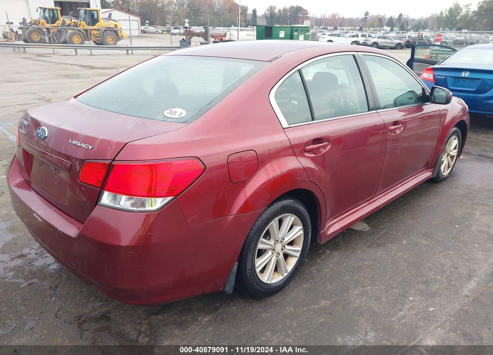2011 SUBARU LEGACY 2.5I PREMIUM VIN: 4S3BMBC60B3233967