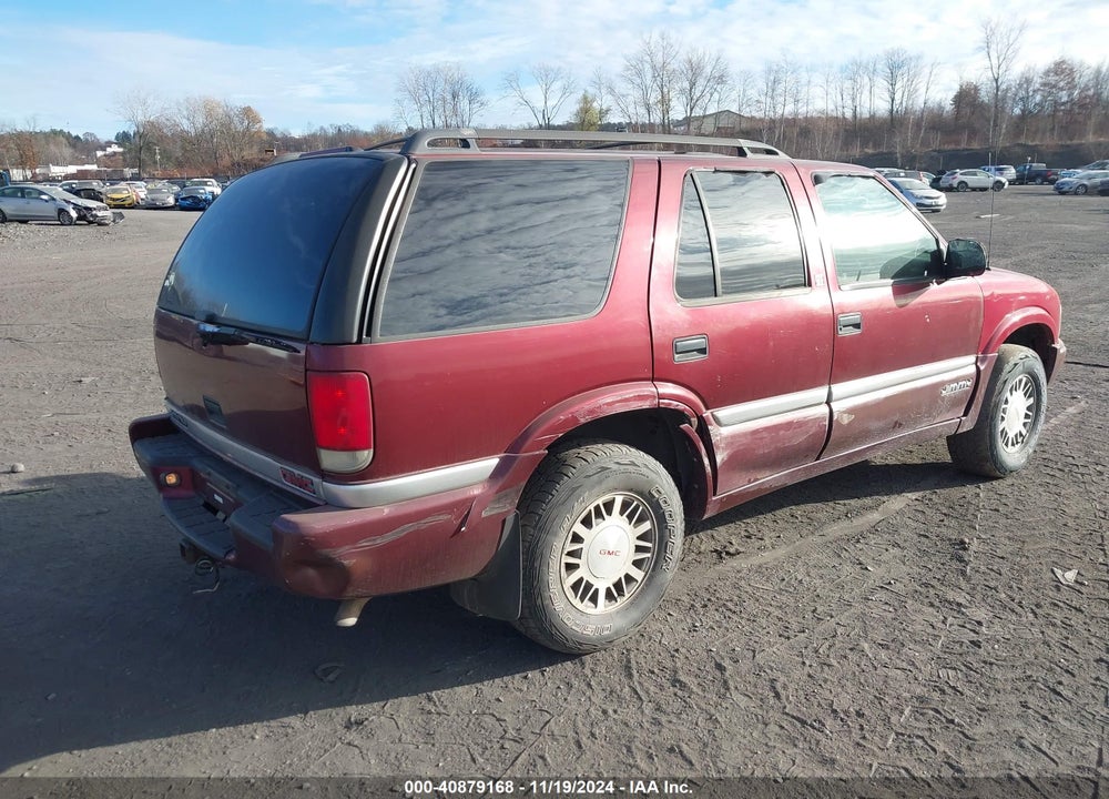 2000 GMC JIMMY SLE VIN: 1GKDT13W8Y2160629
