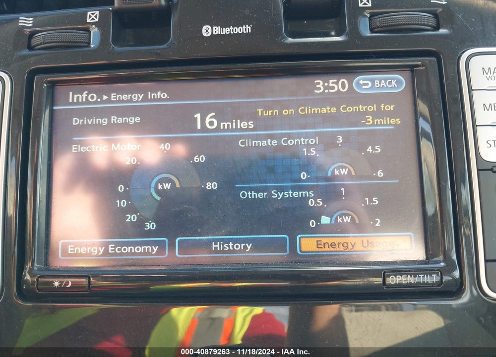 2012 NISSAN LEAF SL VIN: JN1AZ0CP2CT017813
