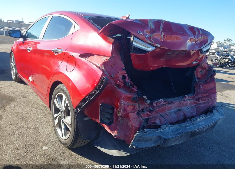 2016 HYUNDAI ELANTRA LIMITED VIN: KMHDH4AEXGU572283