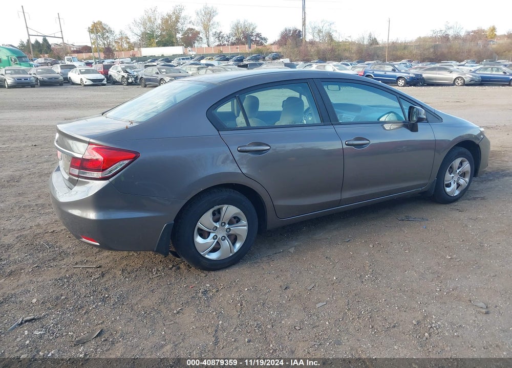 2013 HONDA CIVIC LX VIN: 19XFB2F55DE272785