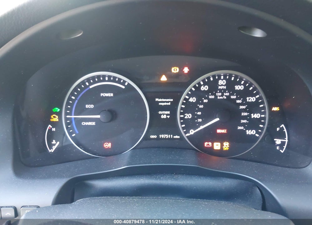 2013 LEXUS ES 300H VIN: JTHBW1GG6D2020827