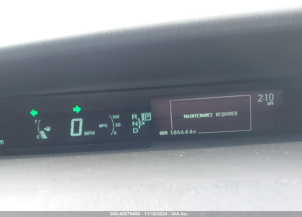 2013 TOYOTA PRIUS THREE VIN: JTDKN3DU2D1674790