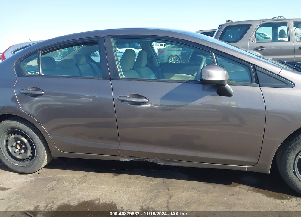 2013 HONDA CIVIC LX VIN: 19XFB2F54DE284751