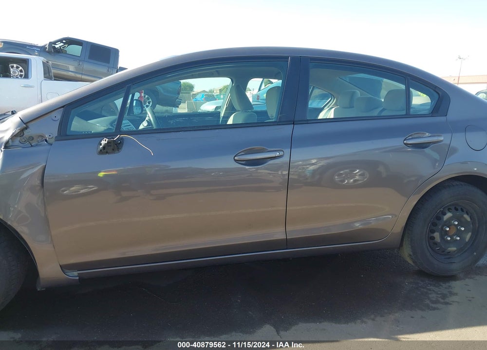 2013 HONDA CIVIC LX VIN: 19XFB2F54DE284751