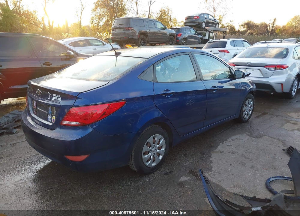 2015 HYUNDAI ACCENT GLS VIN: KMHCT4AE9FU903153