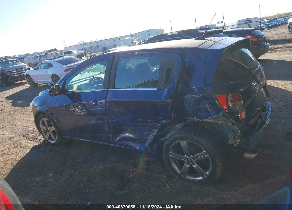 2014 CHEVROLET SONIC RS MANUAL VIN: 1G1JH6SB0E4126124